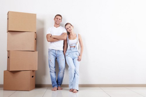 Office removals in Barnes planning with boxes and desks