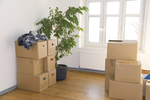 Removals vehicle prepared for residential and commercial moves in Barnes