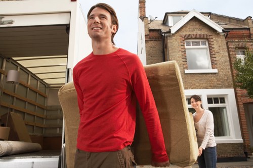 Careful handling of furniture during a Barnes flat removal