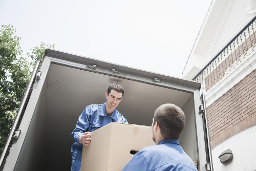 Organised moving boxes showing efficient packing services in Barnes