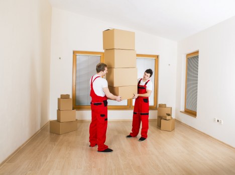 Household items packed for mobile self storage in Barnes
